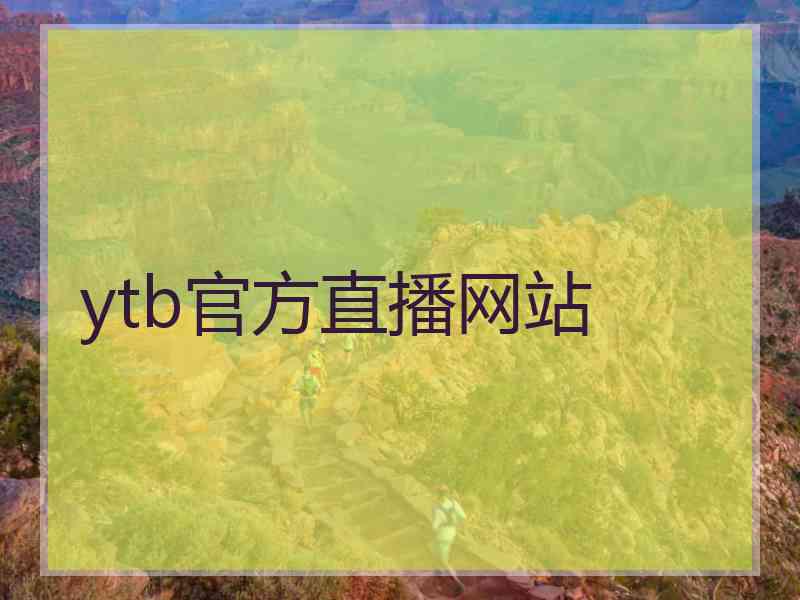 ytb官方直播网站