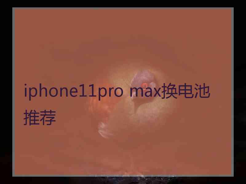 iphone11pro max换电池推荐