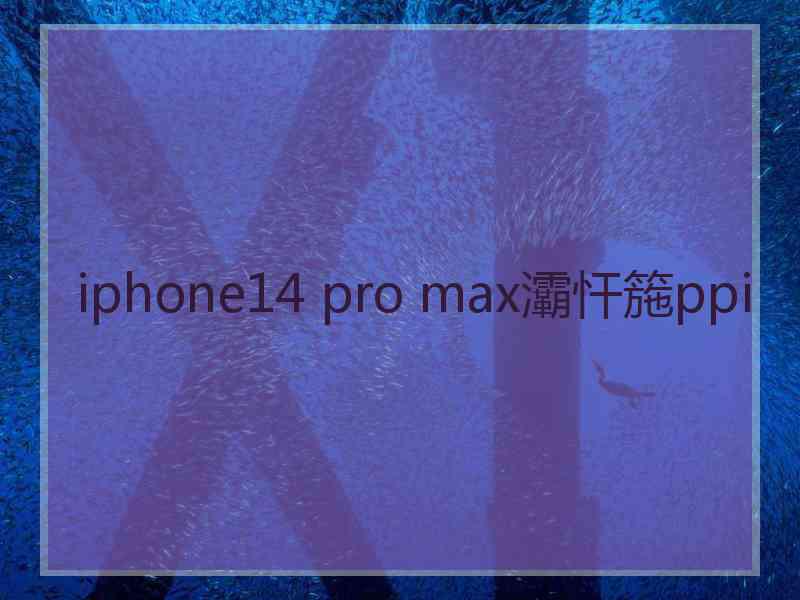 iphone14 pro max灞忓箷ppi