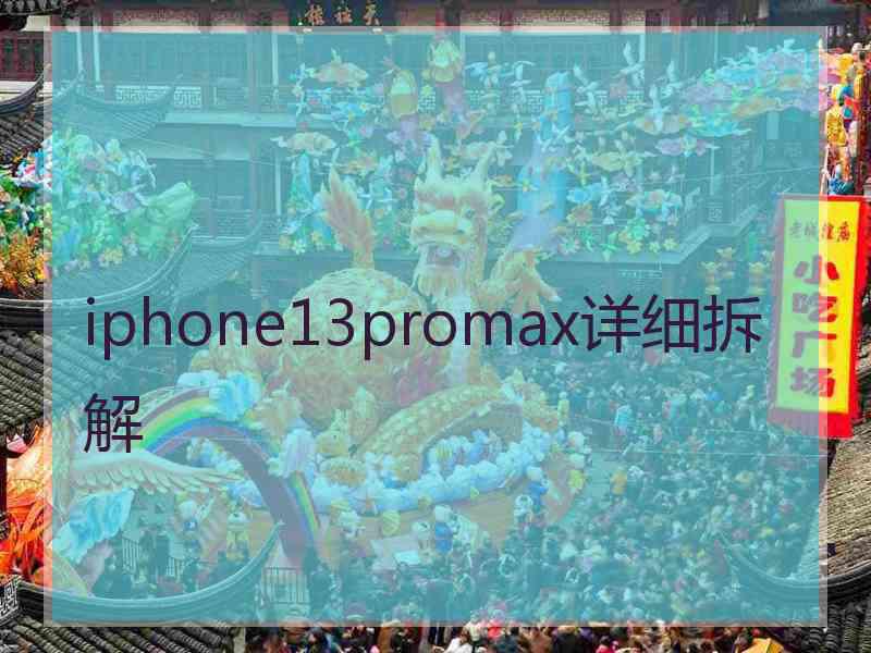 iphone13promax详细拆解