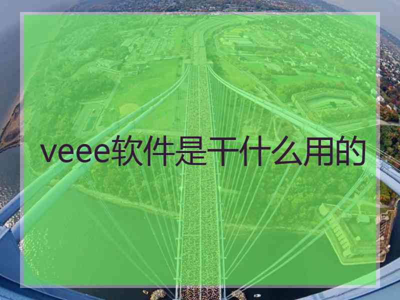 veee软件是干什么用的