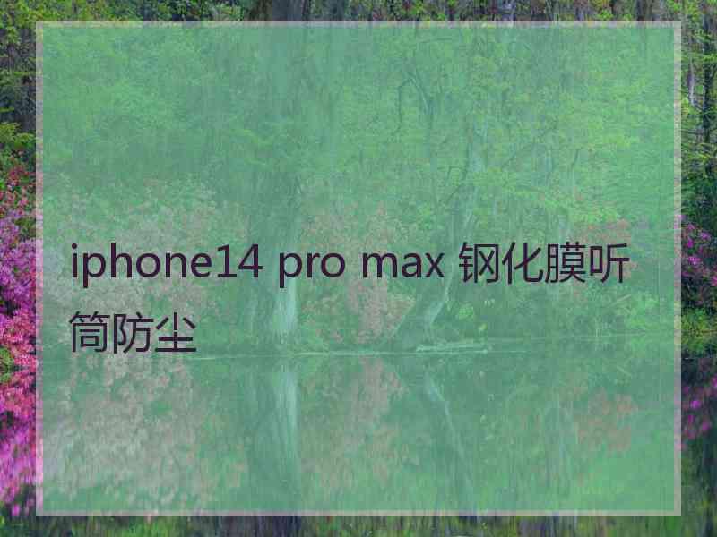 iphone14 pro max 钢化膜听筒防尘