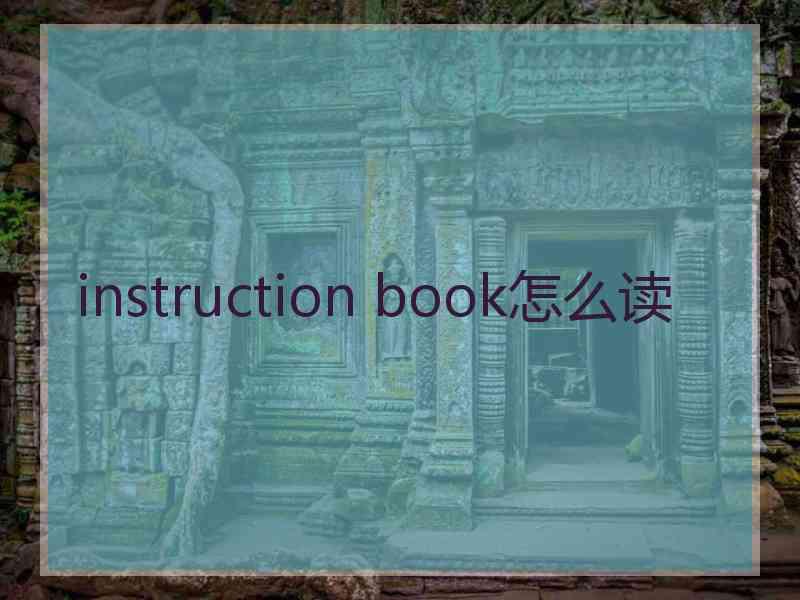 instruction book怎么读