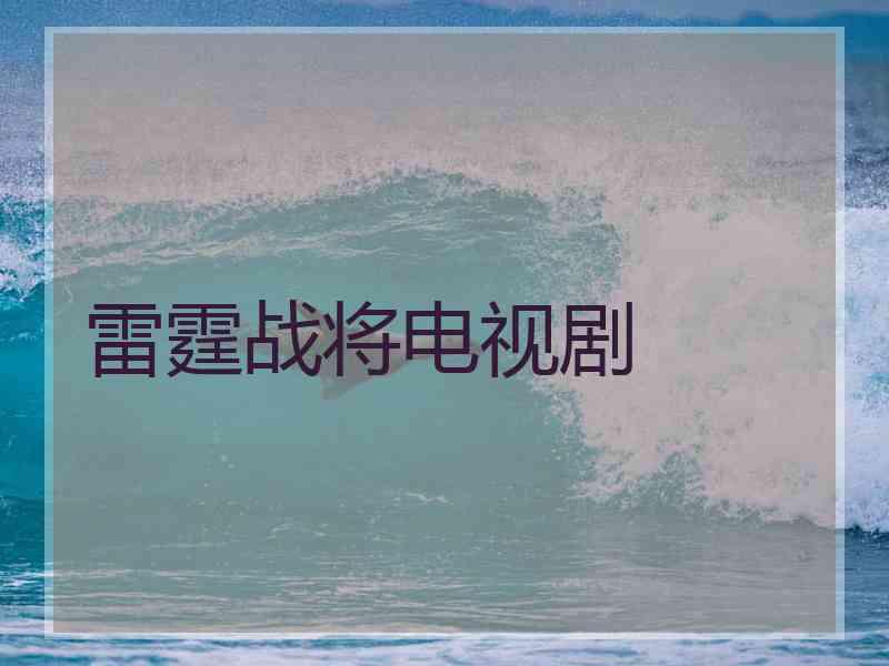 雷霆战将电视剧