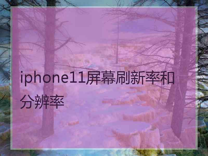 iphone11屏幕刷新率和分辨率