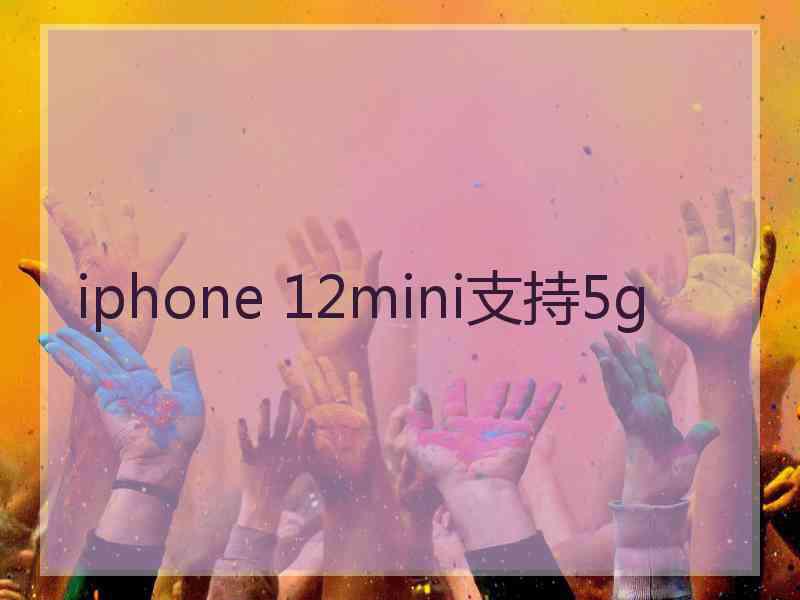 iphone 12mini支持5g