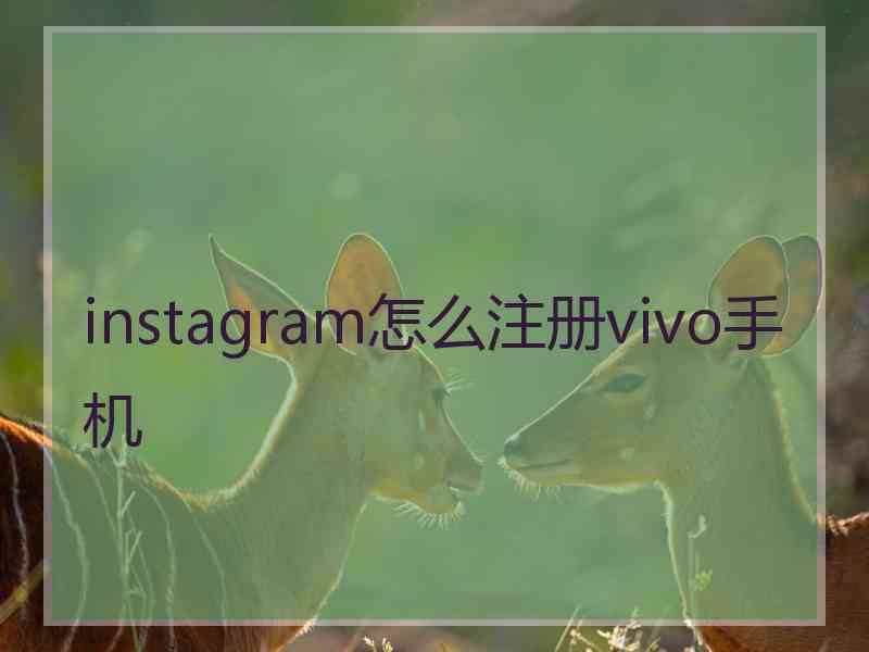 instagram怎么注册vivo手机