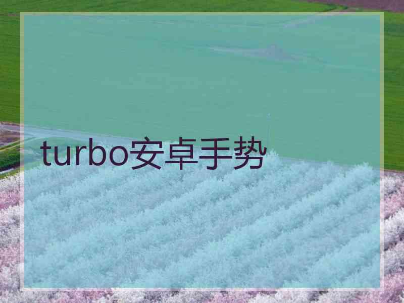 turbo安卓手势