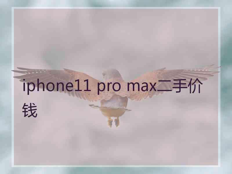 iphone11 pro max二手价钱