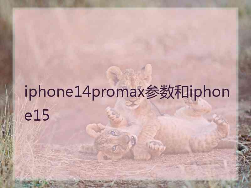 iphone14promax参数和iphone15