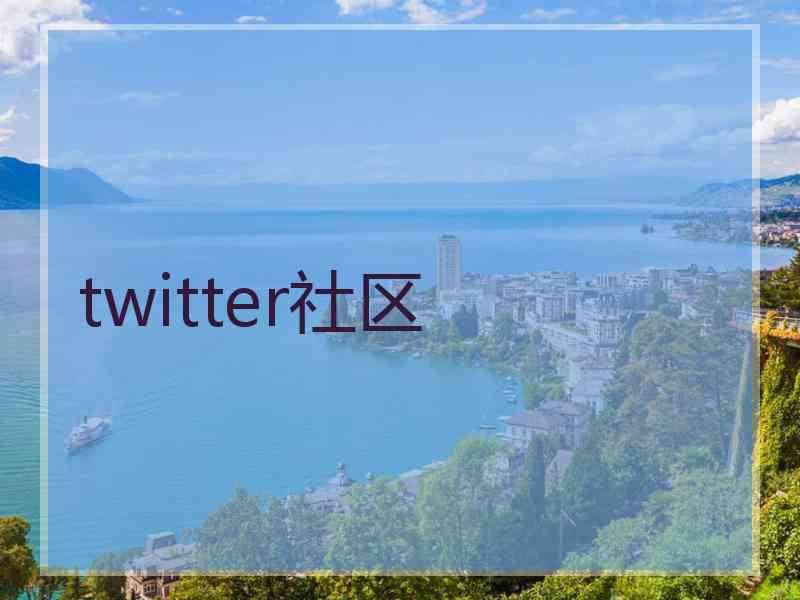 twitter社区