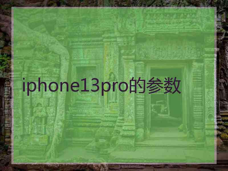 iphone13pro的参数